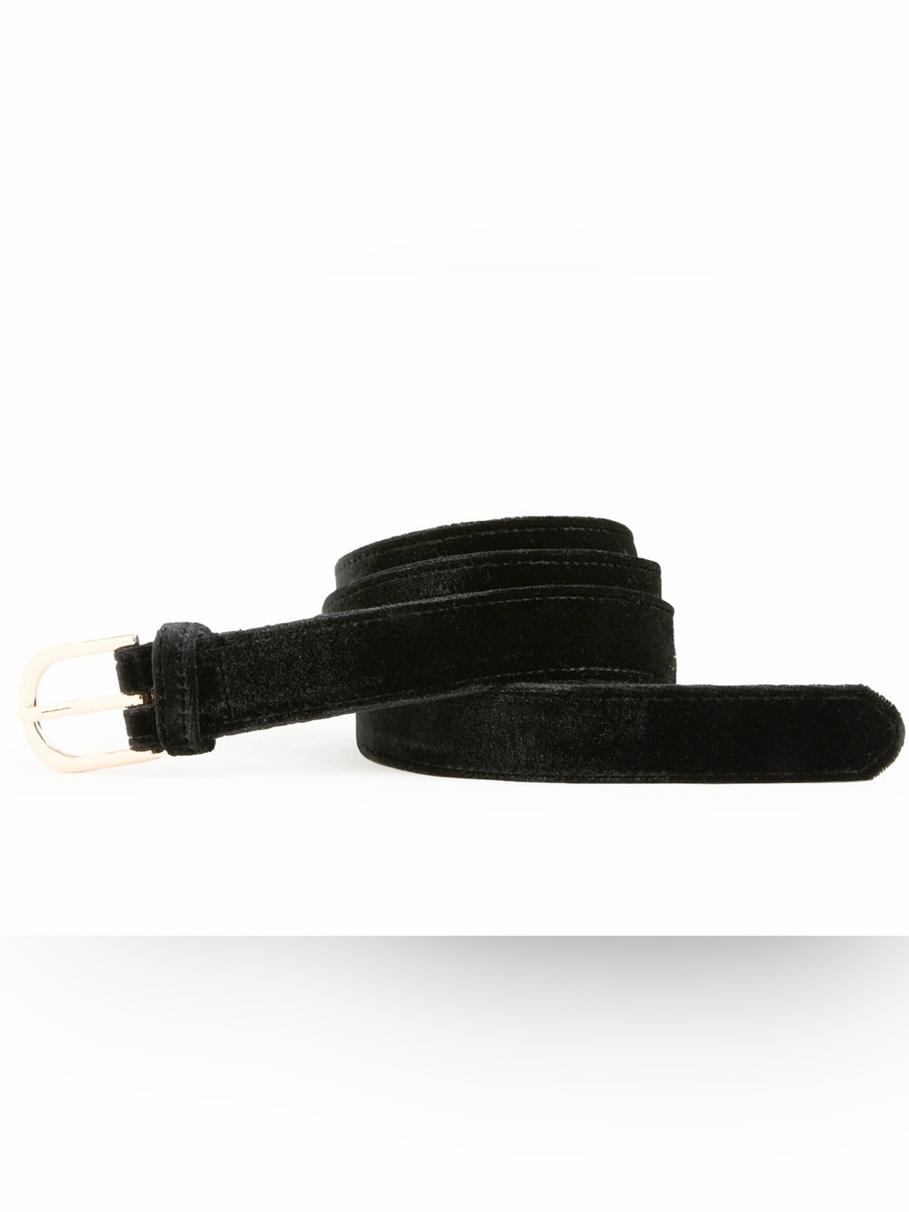 J. Crew Factory Black Velvet Belt Size L/XL NWOT